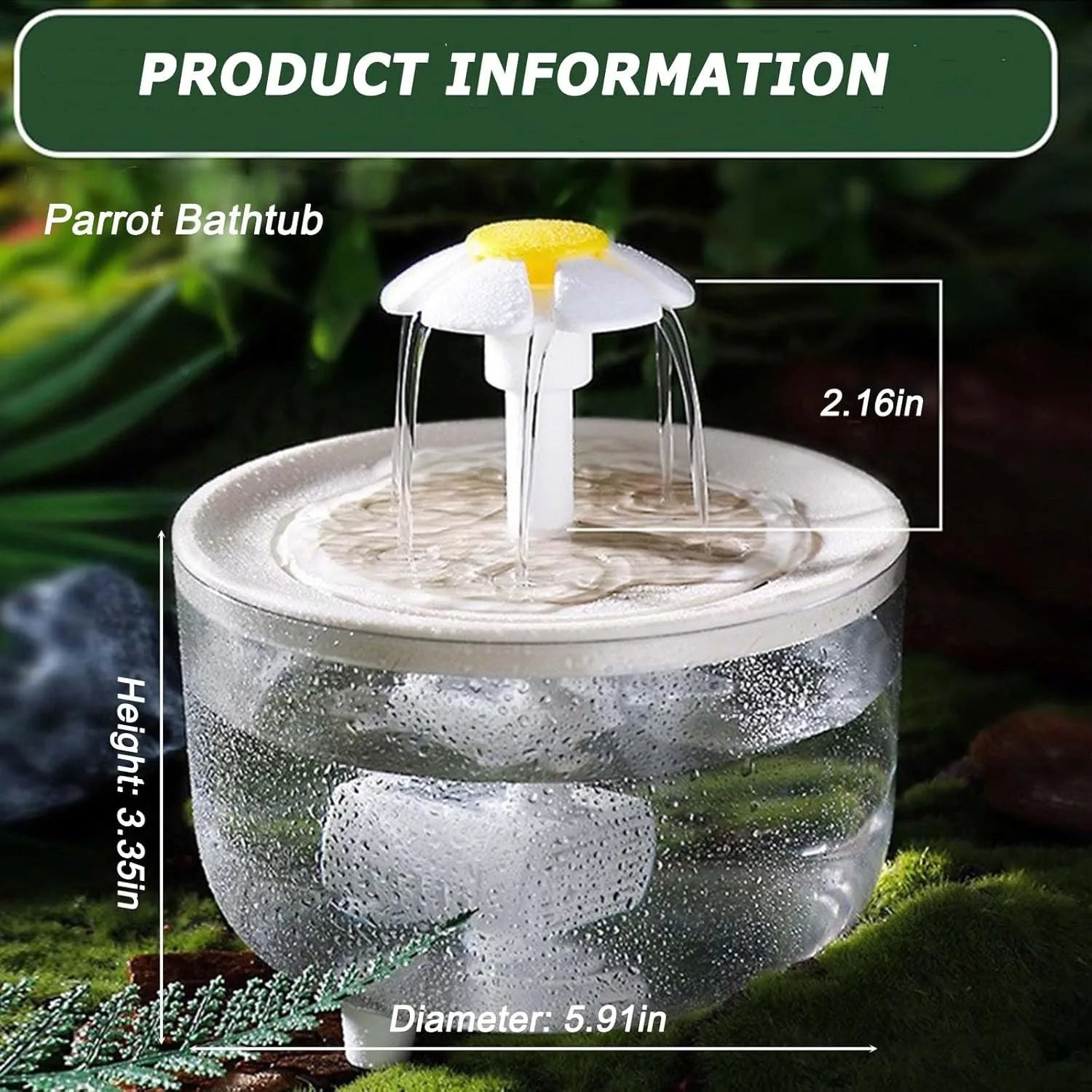 Indoor Bird Bath Fountain Automatic
