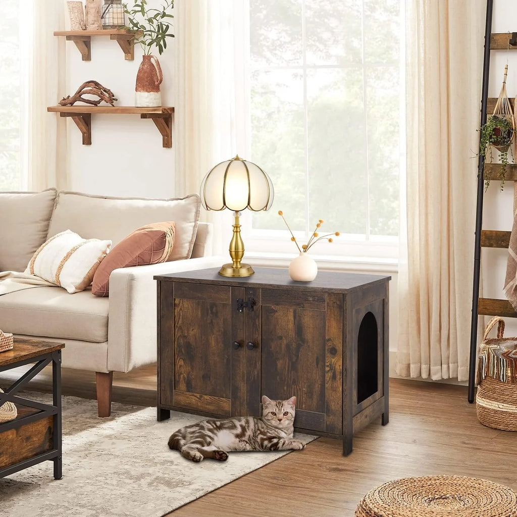 Wooden Cat Litter Box Furniture