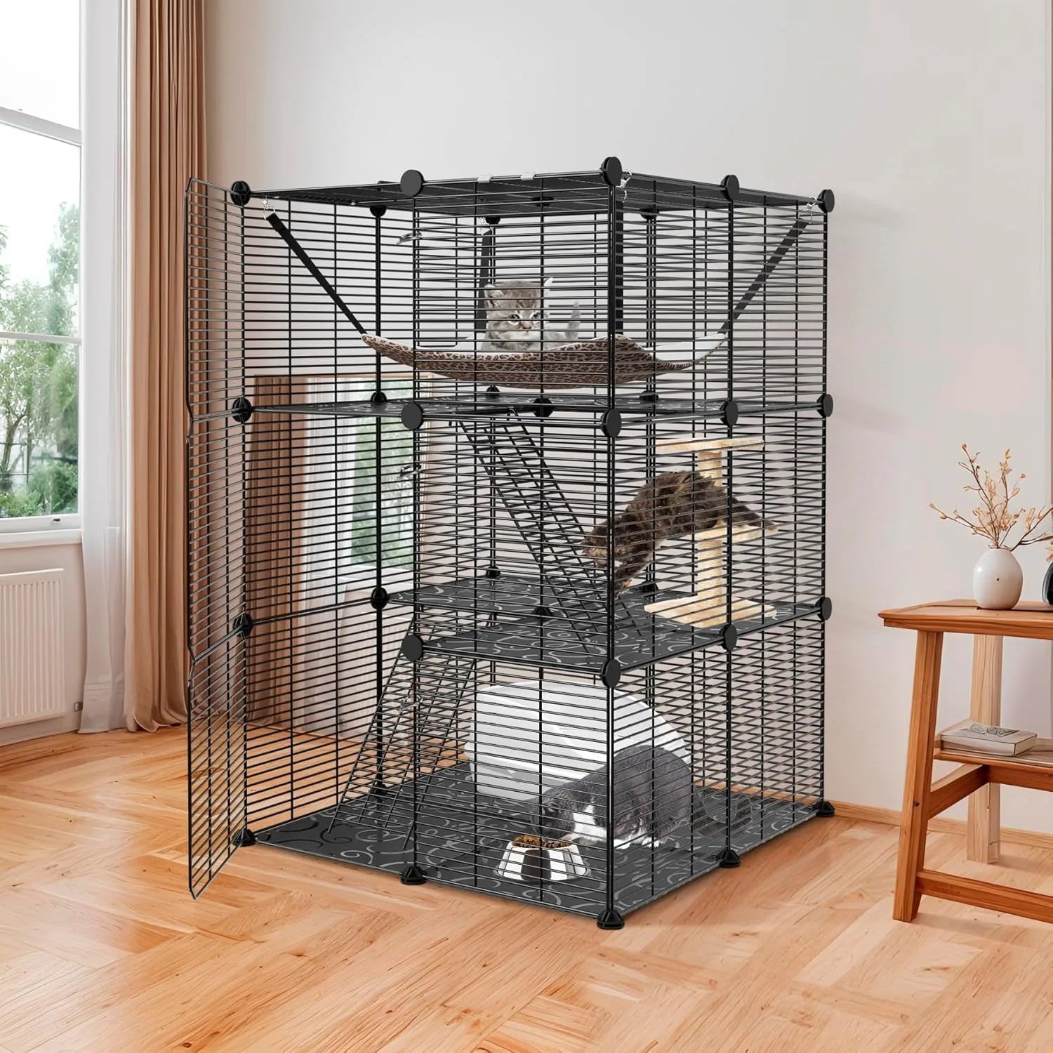 3-Tier Pet Cage Indoor Enclosures