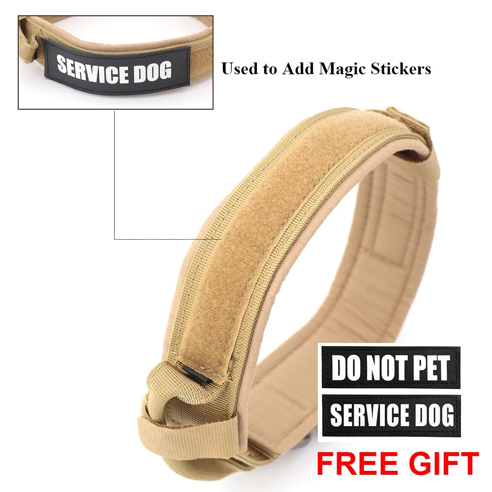 Adjustable Tactical Dog Collar and Leash