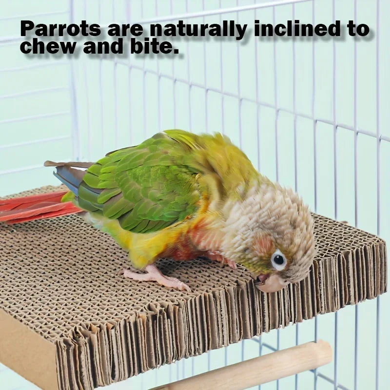 Pet bird paper tearing toy