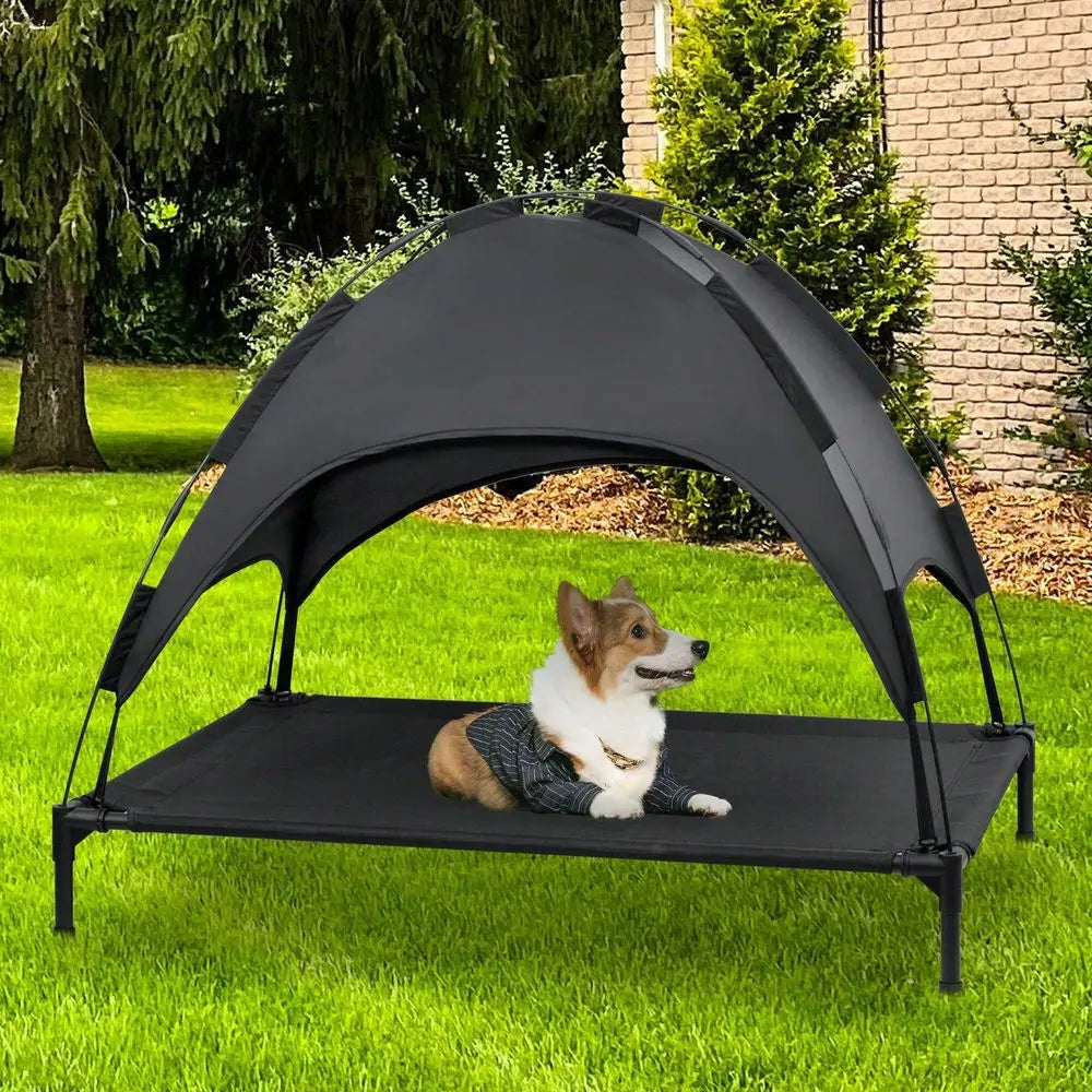 Outdoor Dog Cot With Canopy