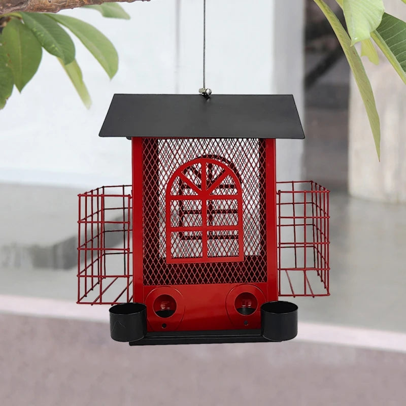 Squirrel Proof House-shaped Bird Feeder