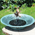 Solar Fountain Bird Bath for Outside