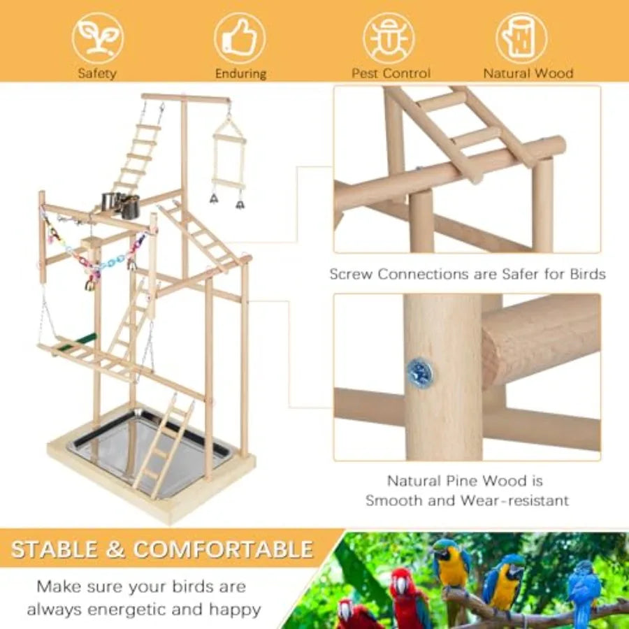 Pet Parrot Playstand