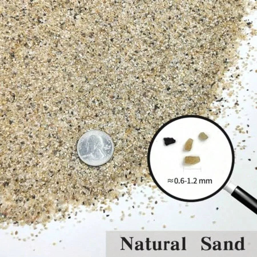 Aquarium Sand 0.6-1.2 Mm Aquarium Substrate For Freshwater Fish Tank. Decorative River Rocks Gravel For Fish Tank