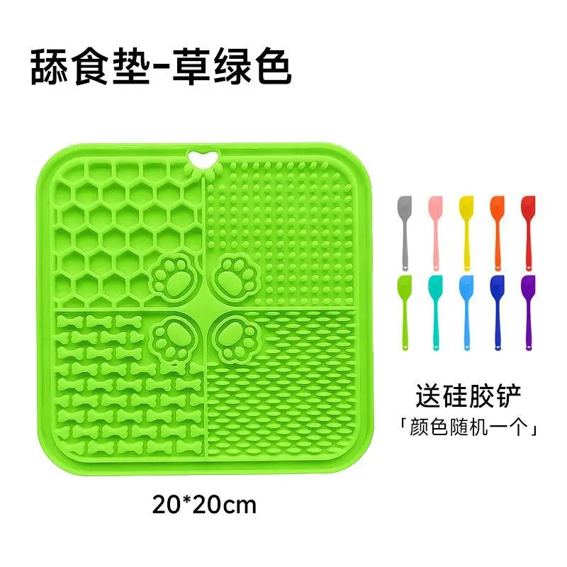 Licking plate, slow-feeding bowl