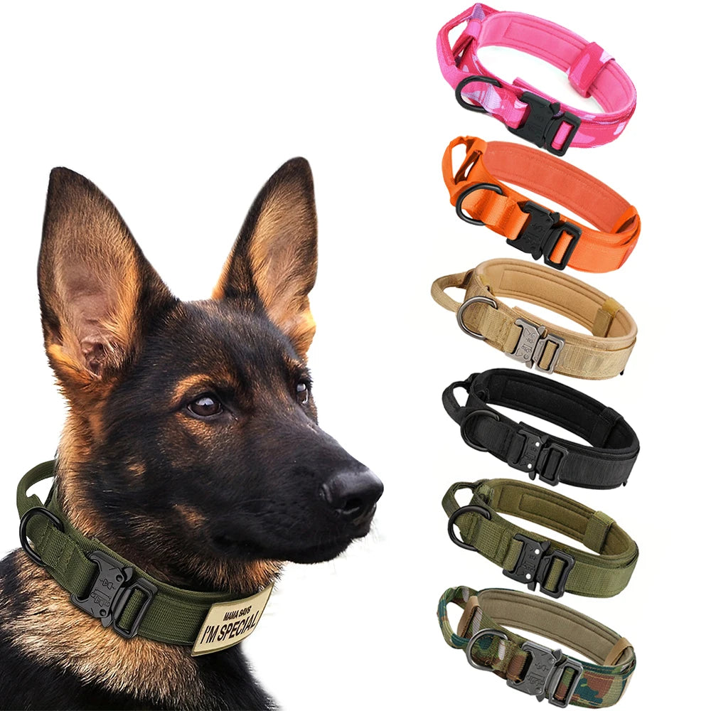 Adjustable Tactical Dog Collar and Leash