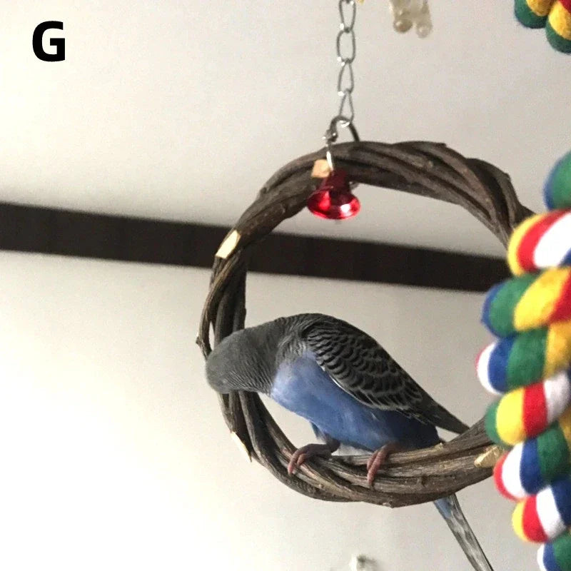 Solid Wood Parrot Training Bird Stand