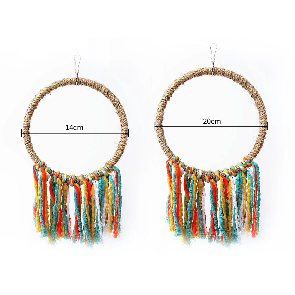 Parrot Toy Cotton Rope Circle