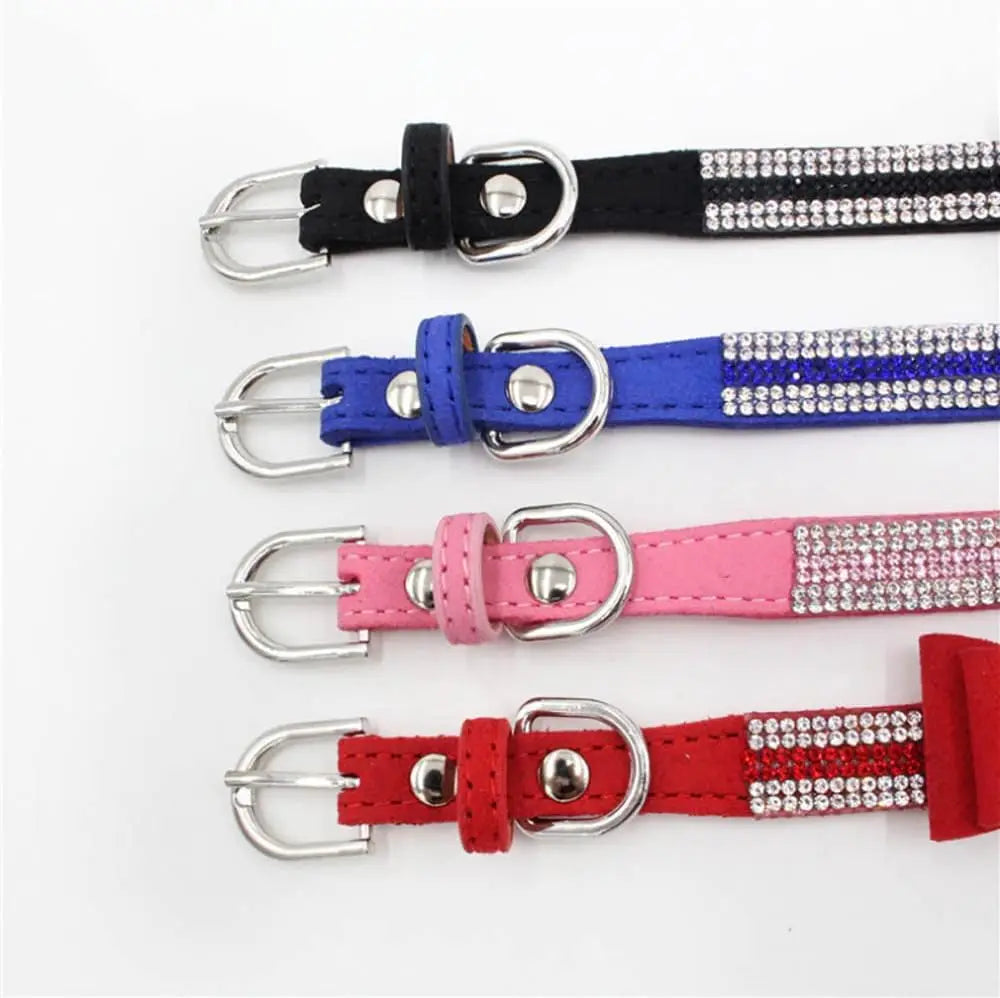 Rhinestone Collar and Leash Set