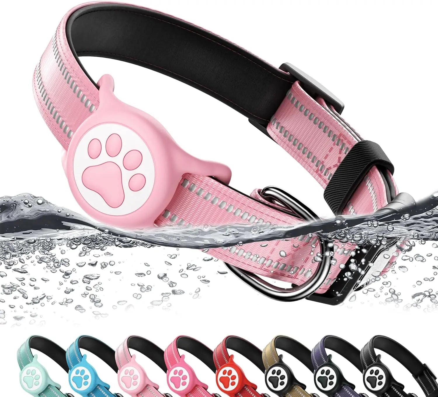 Reflective Ultra-Durable Nylon Padded with QR Code Buckle