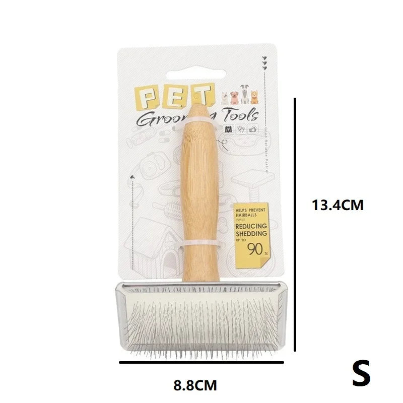 Solid Wood Pet Comb Hair Remover