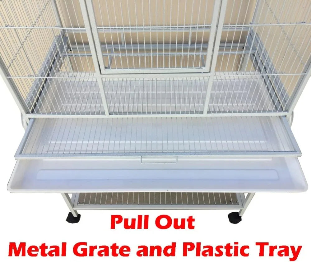 Large Double Flight Bird Cage with Center Divider