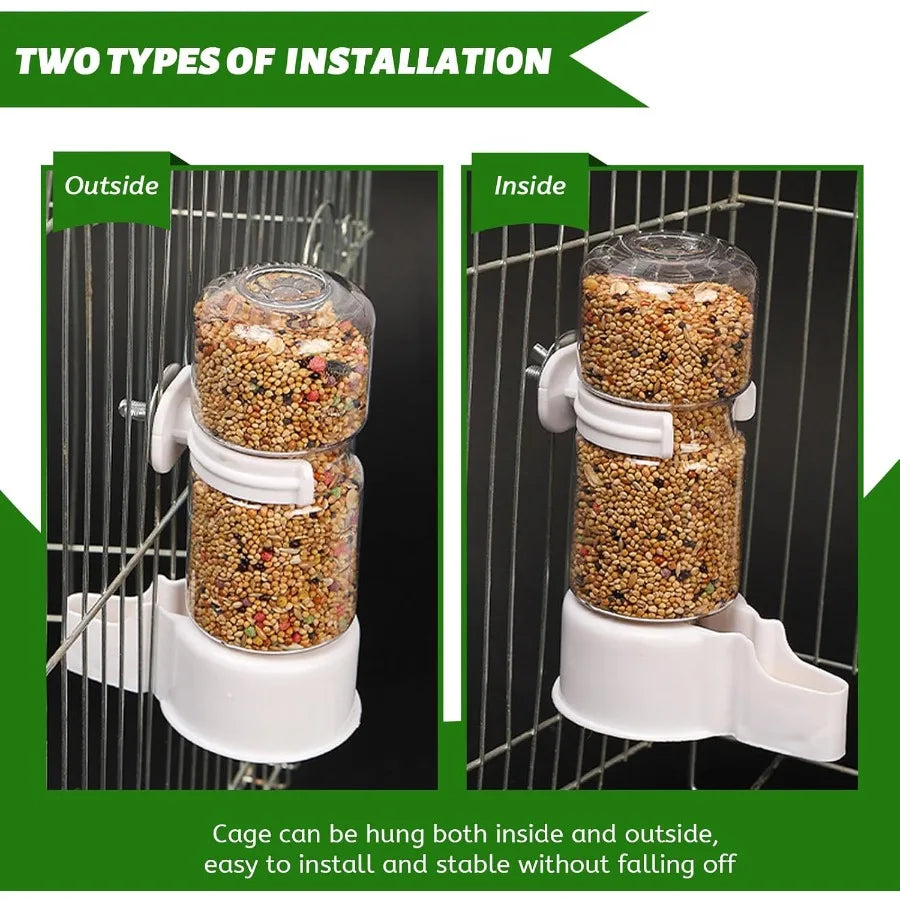 Automatic Bird Feeder for Cage Hanging