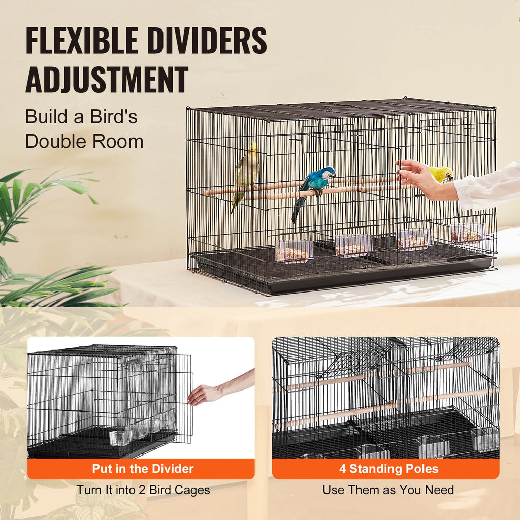 Divided Small Animal Cage