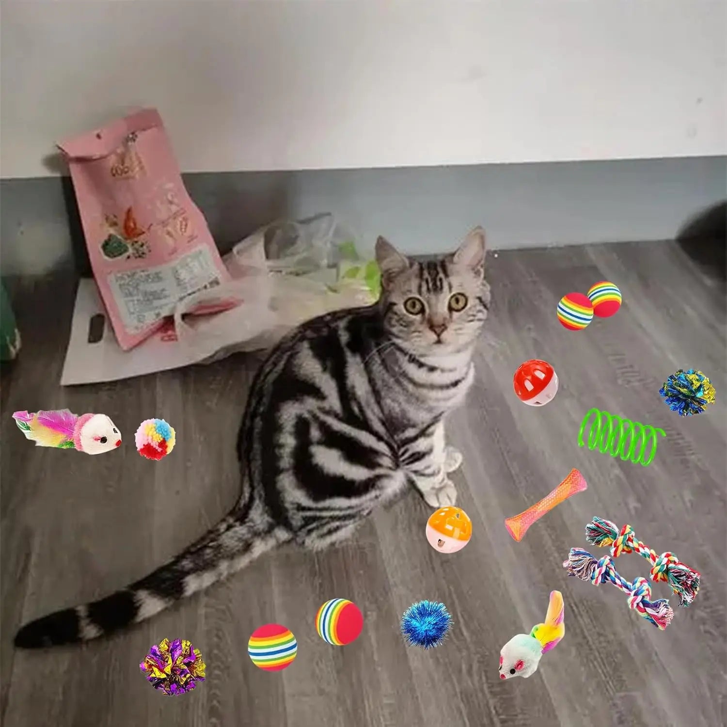 46 PCS Cat Toys