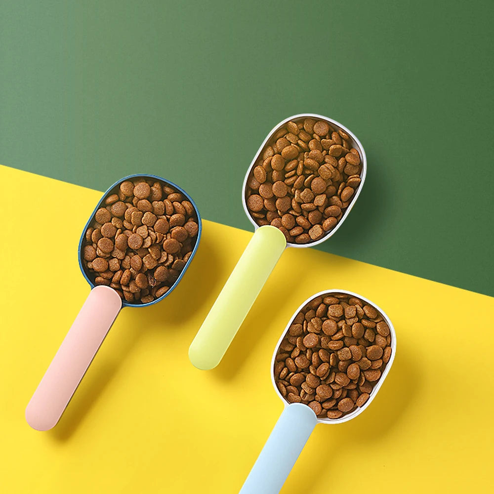 Pet Food Shovel with Sealing Bag Clip