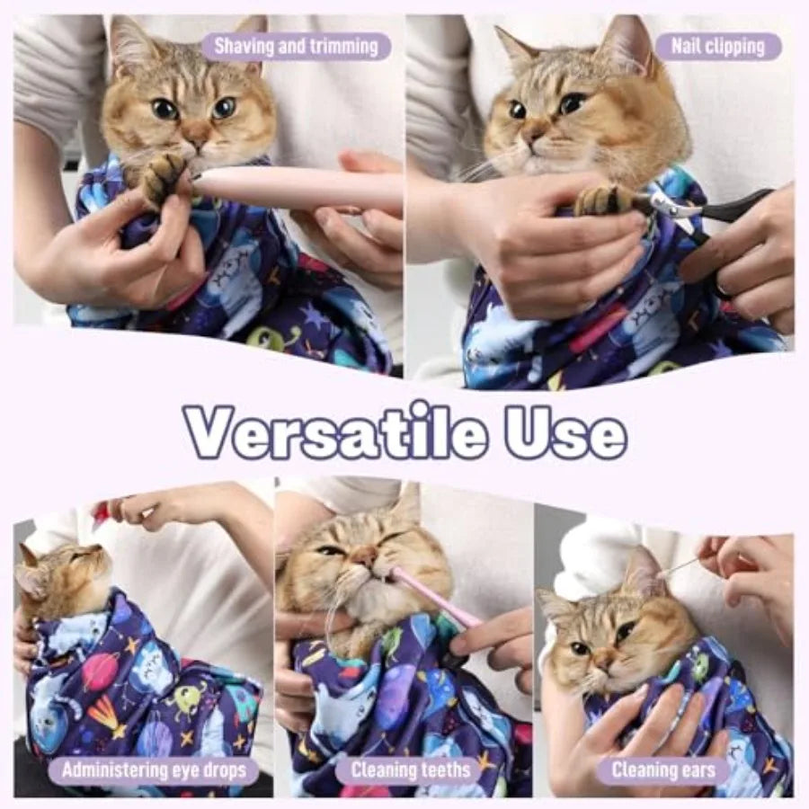 27.6 Cat Wrap for Grooming Cat Wrap
