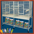 Large Double Flight Bird Cage with Center Divider