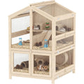Large 3-Tier Wooden Pet Cage
