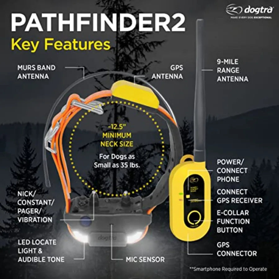 Pathfinder 2 Hunting Ecollar GPS Dog Training Collar