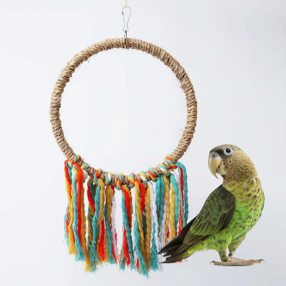 Parrot Toy Cotton Rope Circle