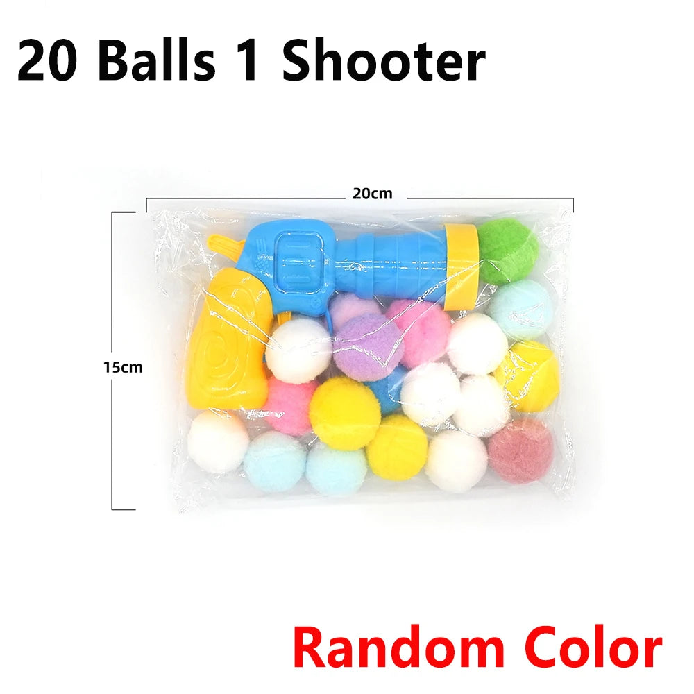 Cat Plush Ball Shooting Gun