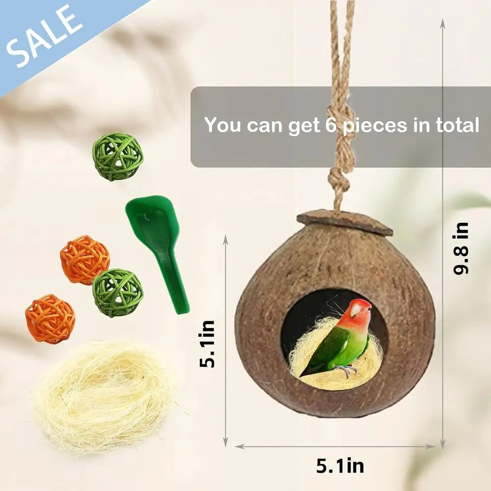 Coconut Shell Bird Nest