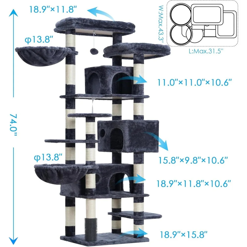 Extra Tall Multi Level Cat Tower