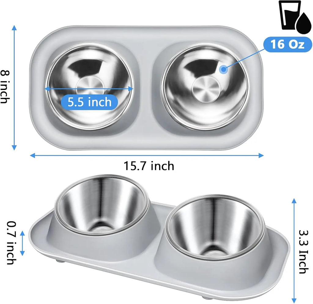 Elevated Cat Bowls with Stand