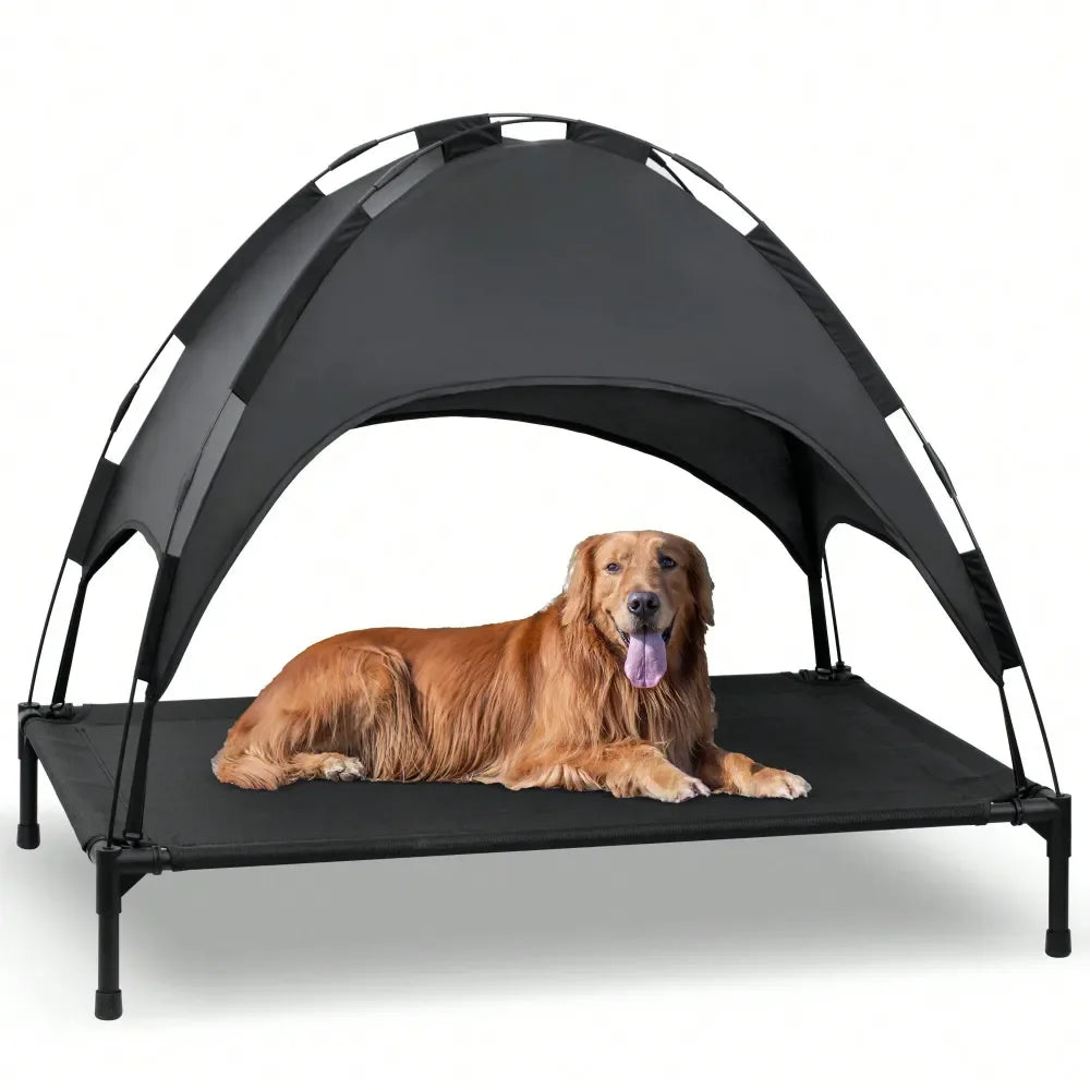 Outdoor Dog Cot With Canopy