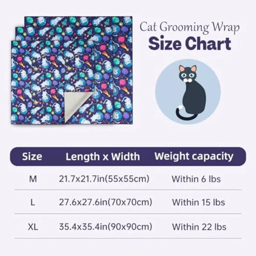 27.6 Cat Wrap for Grooming Cat Wrap