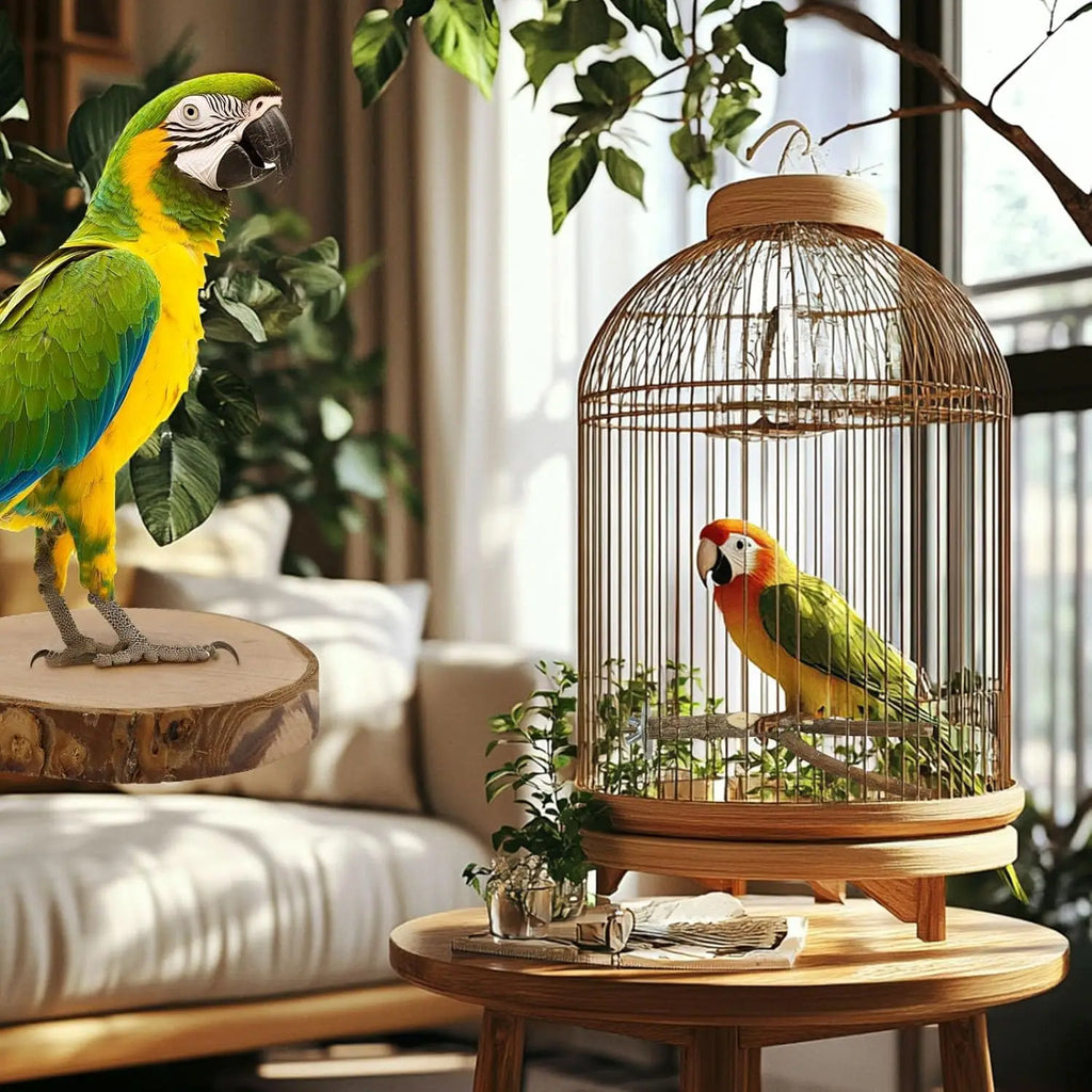 8PCS Natural Wood Bird Perches