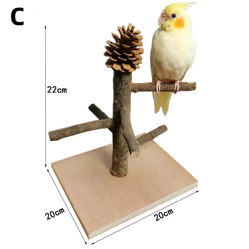 Solid Wood Parrot Training Bird Stand