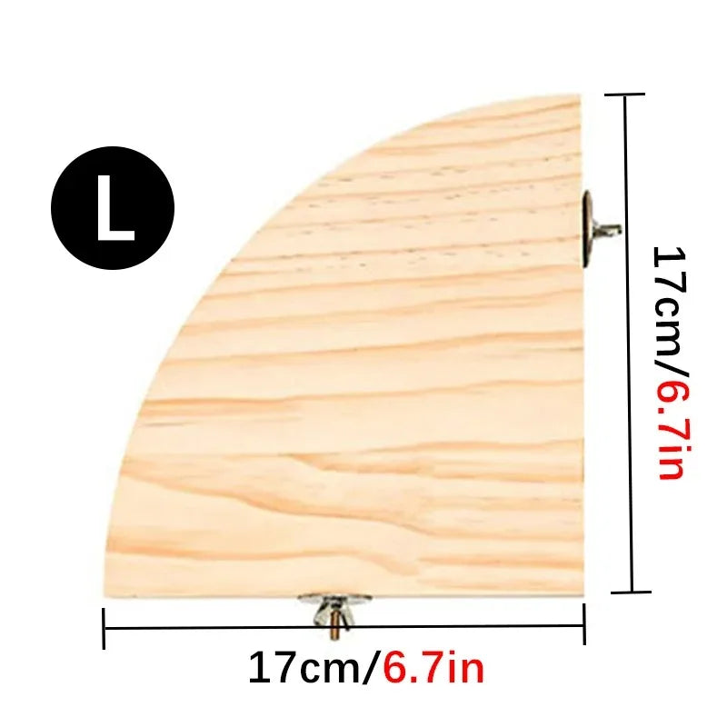 Bird Wood Perch Stand Platform