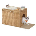 Handwoven Rattan Hidden Litter Box Furniture