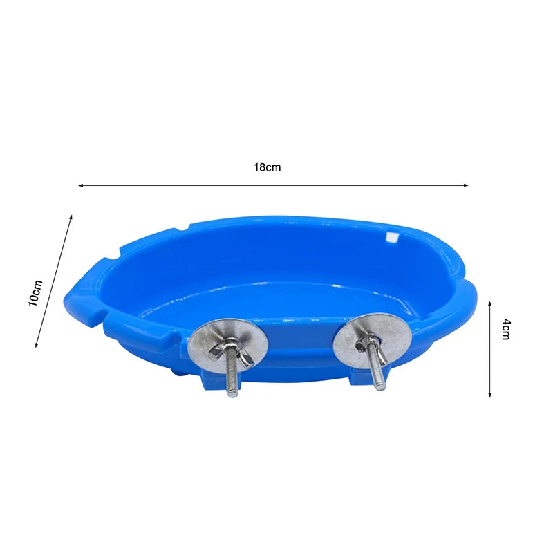 Parrot Multifunction Creative Blue Bathtub Animal Cage