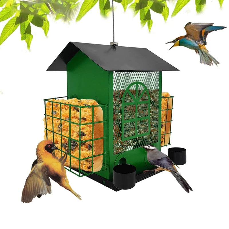 Squirrel Proof House-shaped Bird Feeder