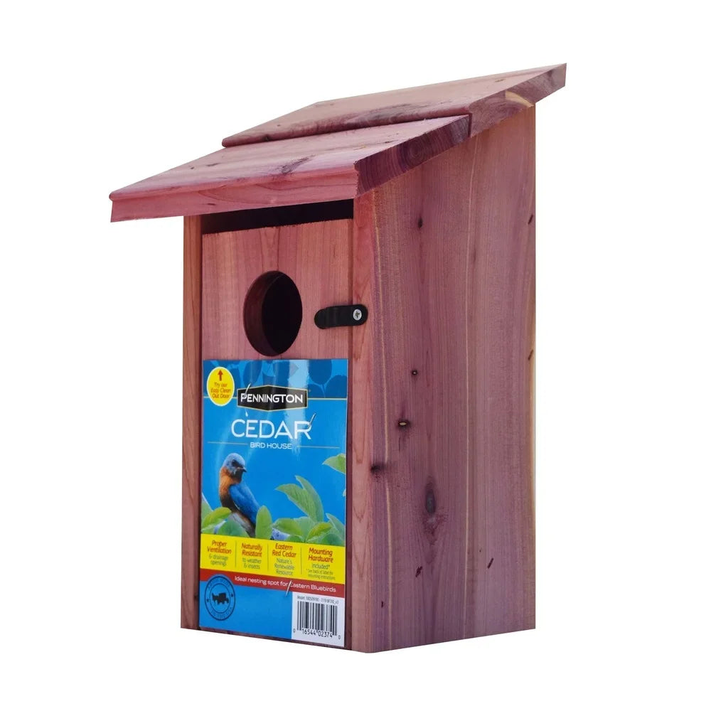 Red Cedar Bluebird House Outdoor Nesting Box