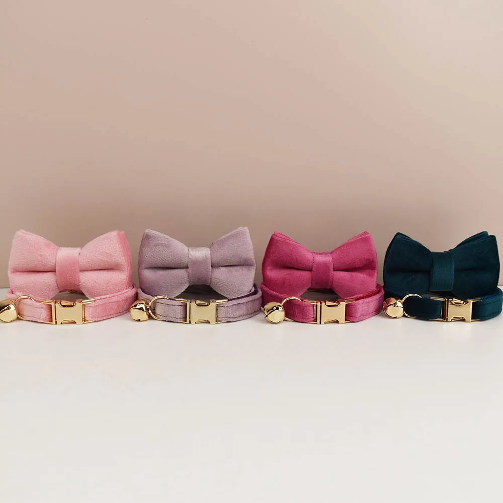 Cute Bowknot Collar Personalized