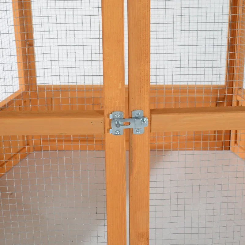 Hexagonal Outdoor Wooden Aviary