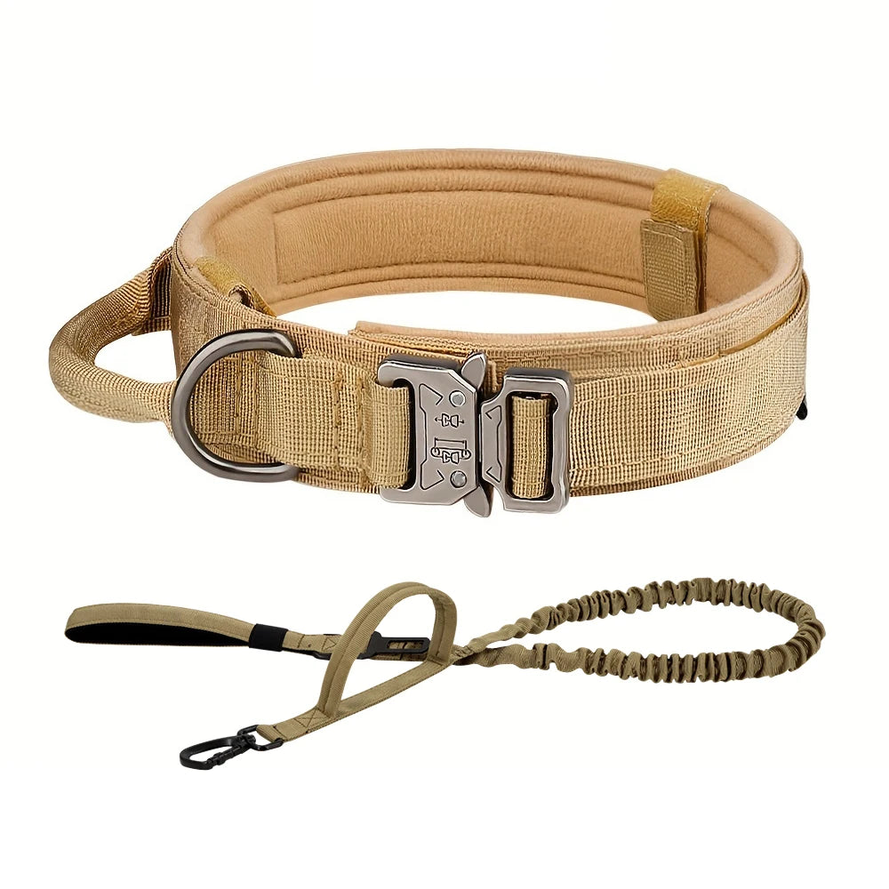 Adjustable Tactical Dog Collar and Leash
