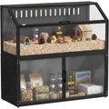 Animal Cage with Acrylic Panels and Openable Top