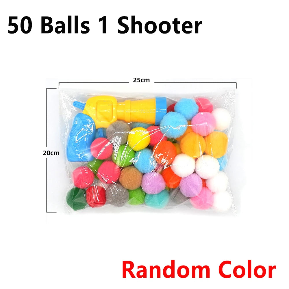 Cat Plush Ball Shooting Gun