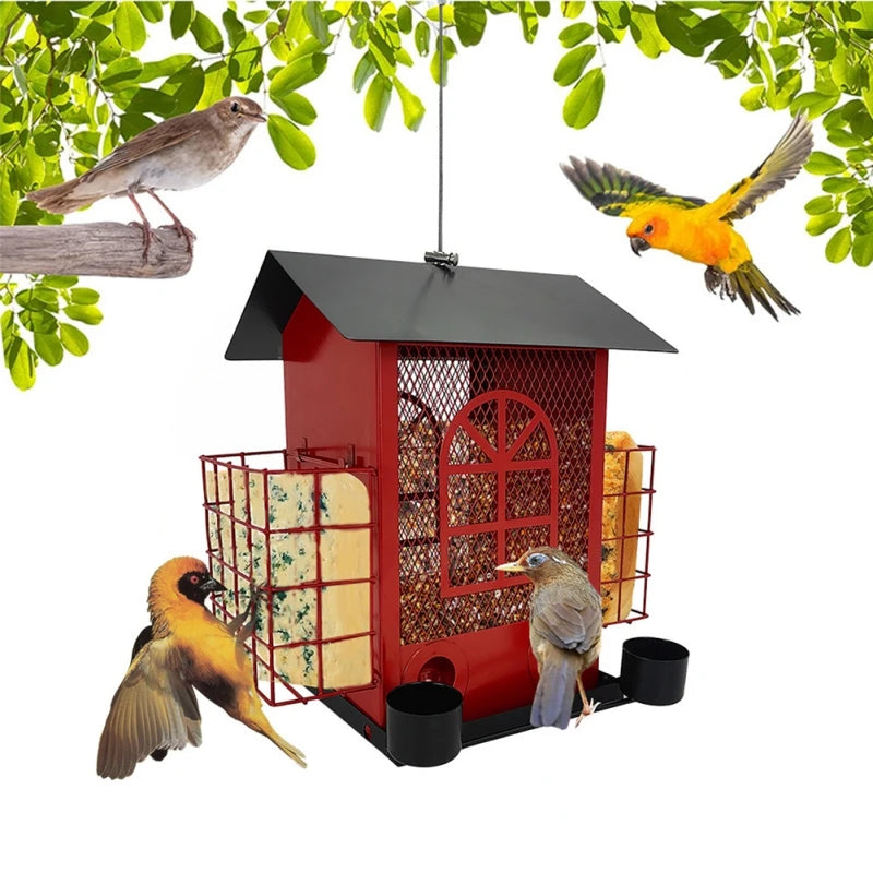 Squirrel Proof House-shaped Bird Feeder