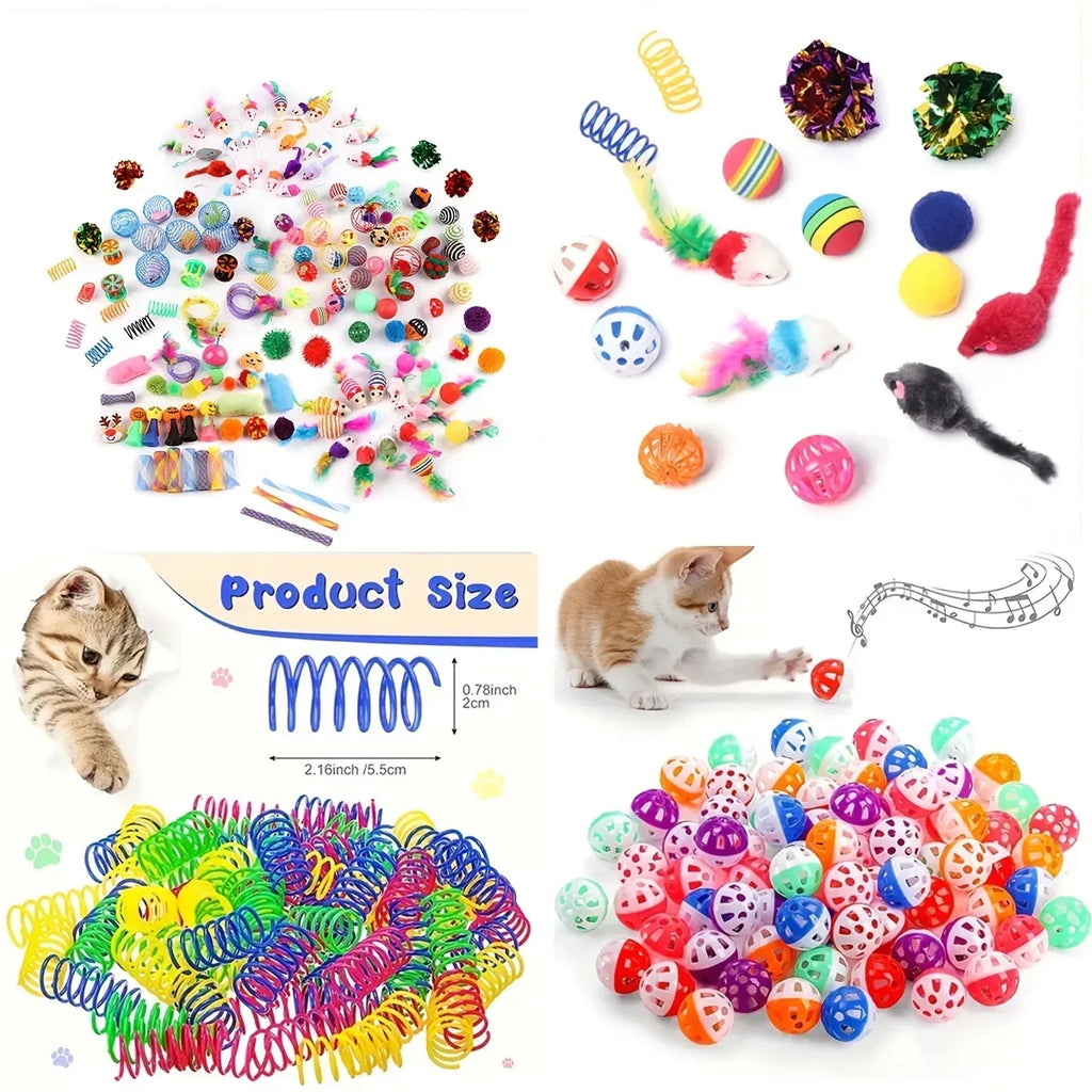 56pcs/28pcs/14pcs Cat Toys Mixed Pack