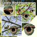 Handwoven Outdoor Natural Grass Hanging Birdhouse