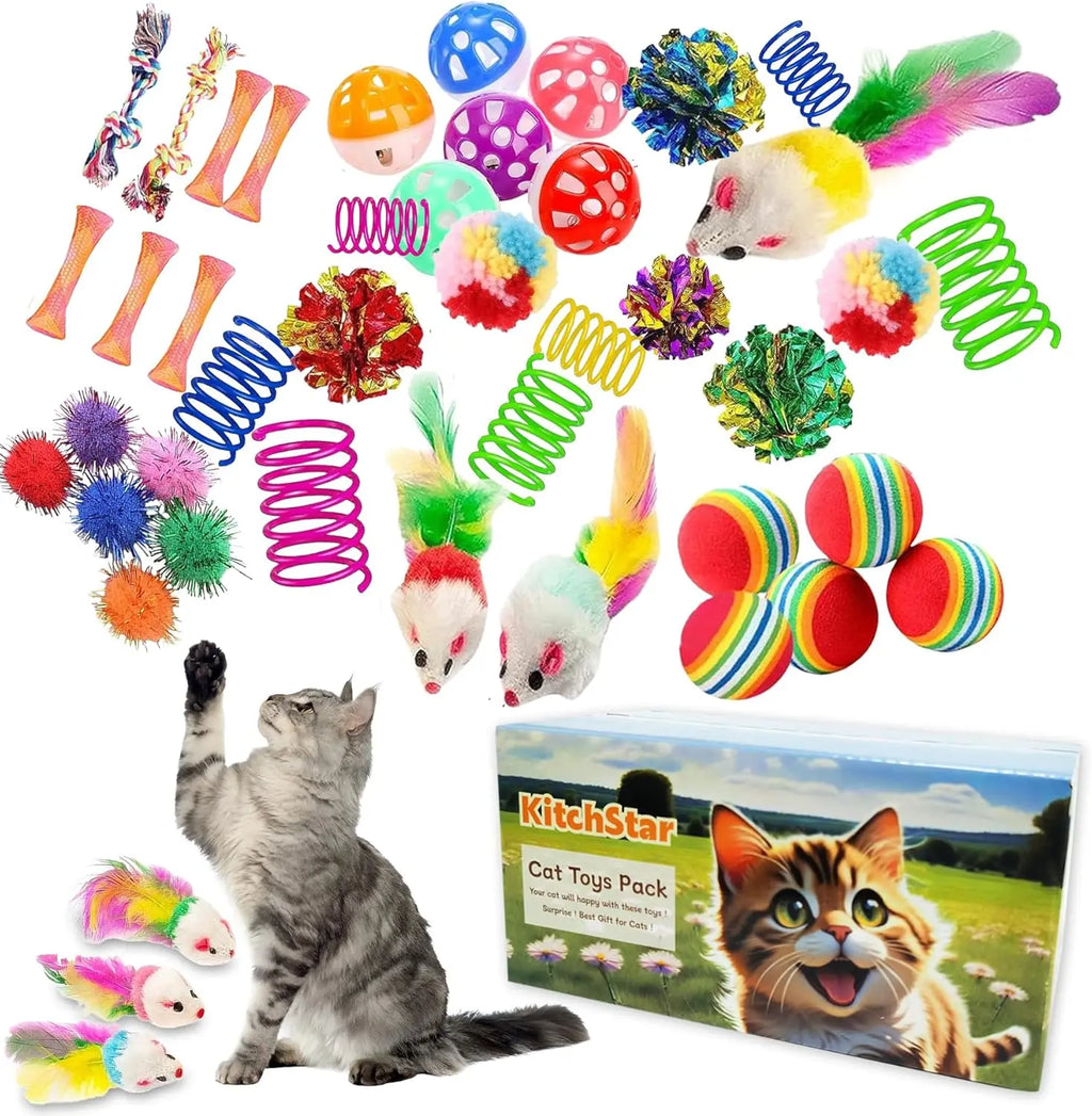 46 PCS Cat Toys