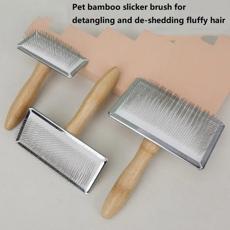 Solid Wood Pet Comb Hair Remover